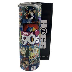 Skinny Tumbler 20oz Love the 90's Childhood TV Shows 1990's Nostalgia Stainless